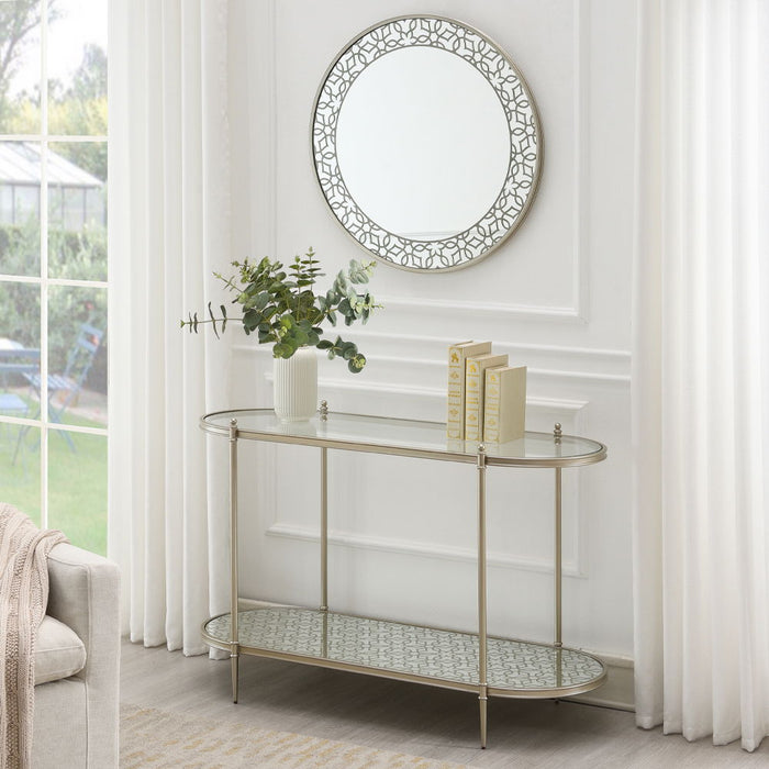 Zaba - Sofa Table - Pearl Silver