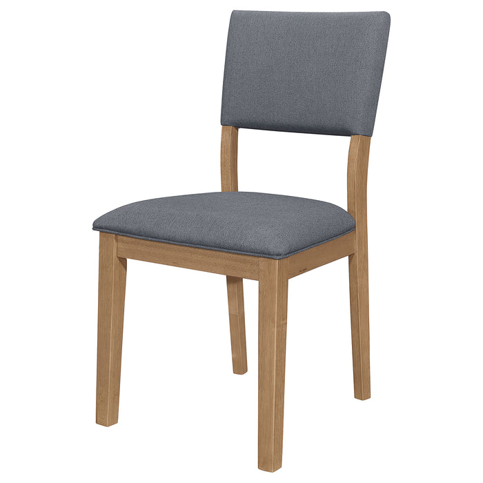 Sharon Fabric Upholstered Dining Side Chair Brown (Set of 2)