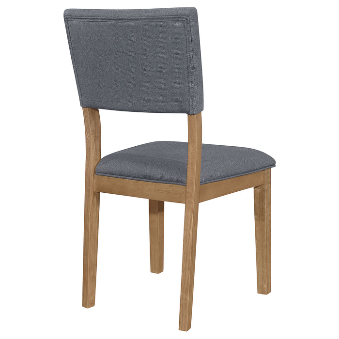 Sharon Fabric Upholstered Dining Side Chair Brown (Set of 2)