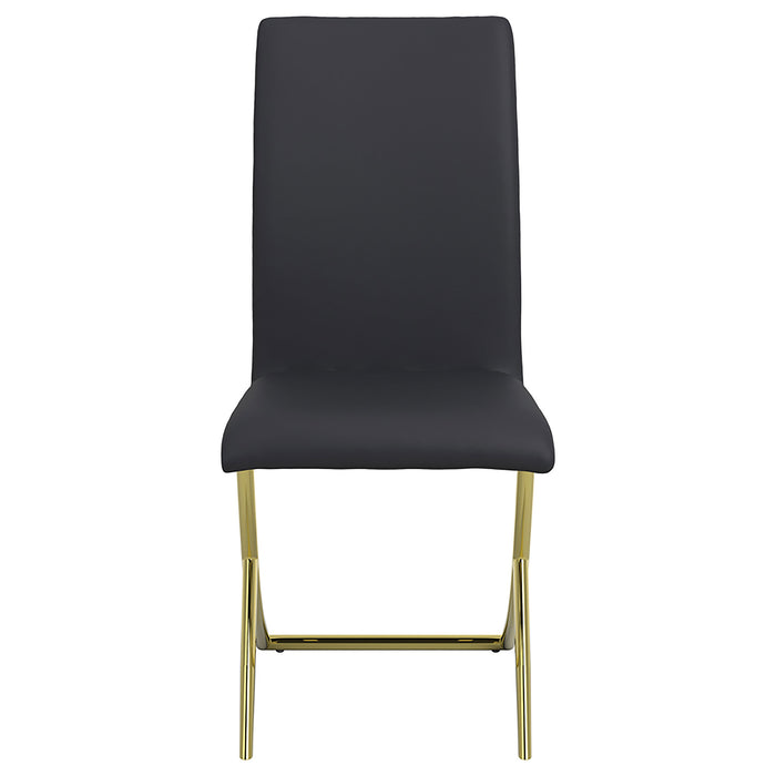 Carmelia Upholstered Dining Side Chair Black (Set of 4)