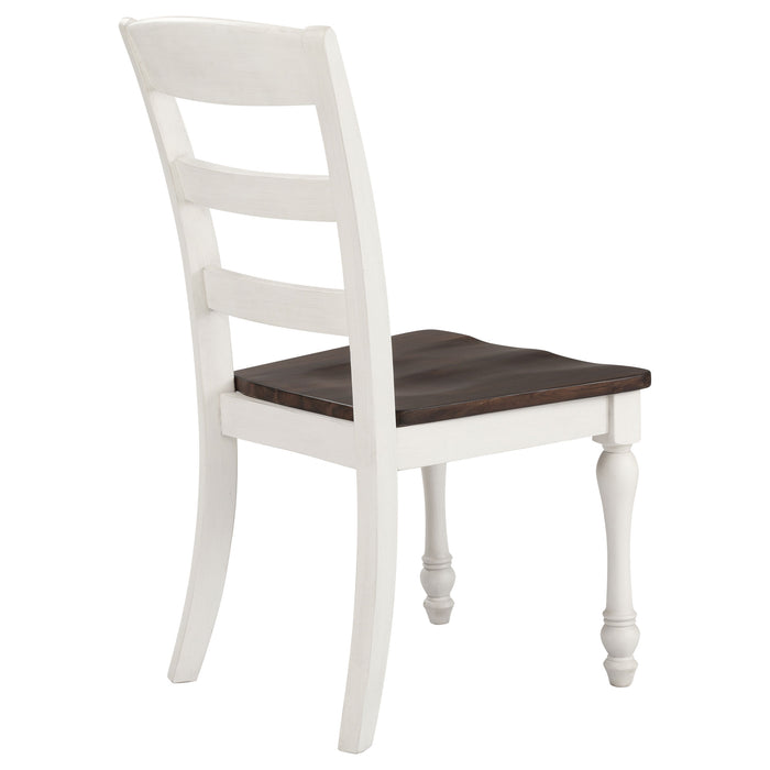Madelyn Wood Dining Side Chair Coastal White (Set of 2)