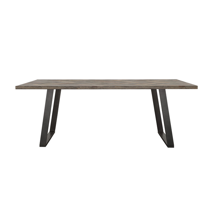 Misty 80-inch Solid Wood Dining Table Grey Sheesham