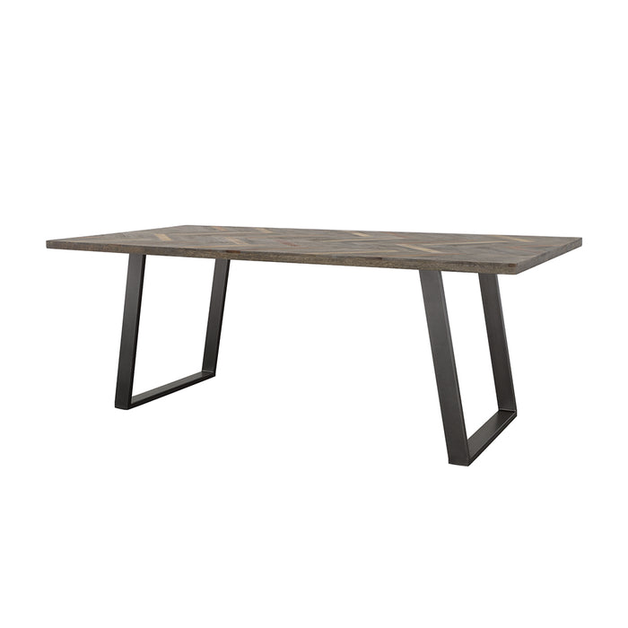 Misty 80-inch Solid Wood Dining Table Grey Sheesham
