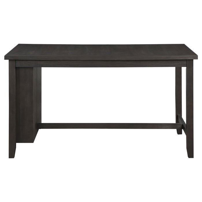 Elliston 66-inch Counter Height Dining Table Dark Grey