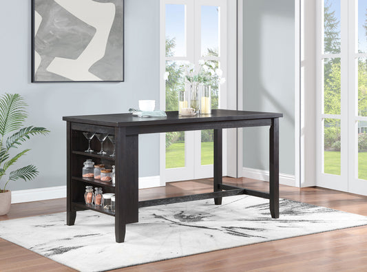 Elliston 66-inch Counter Height Dining Table Dark Grey