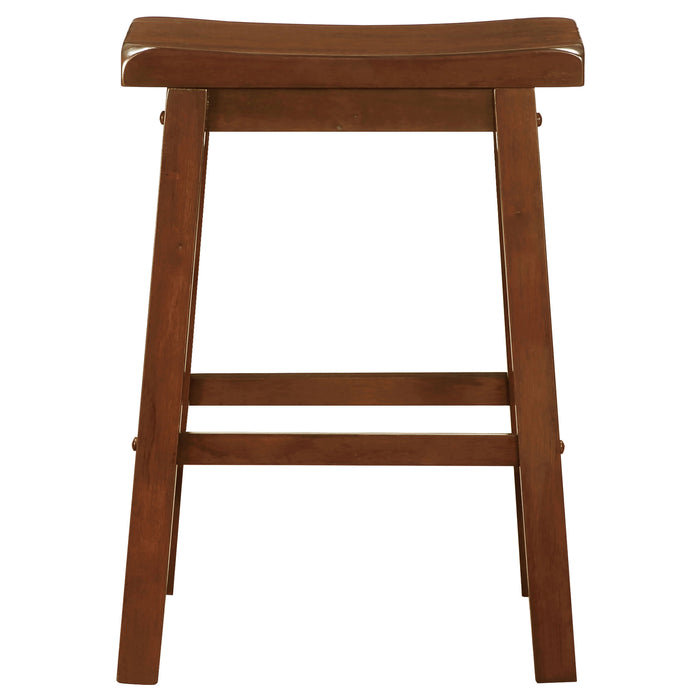 Durant Wood Backless Counter Stool Chestnut (Set of 2)