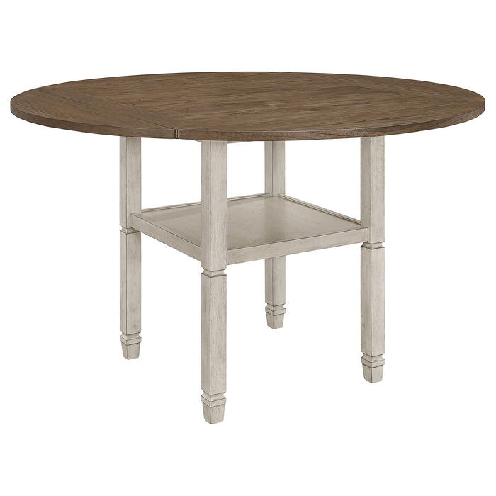Sarasota 60-inch Extension Counter Dining Table Rustic Cream
