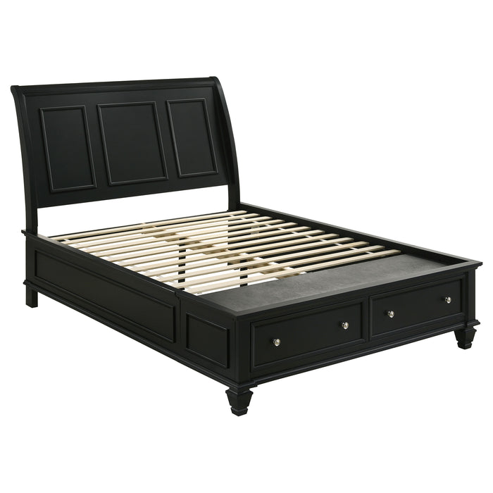 Sandy Beach 5-piece Eastern King Bedroom Set Black