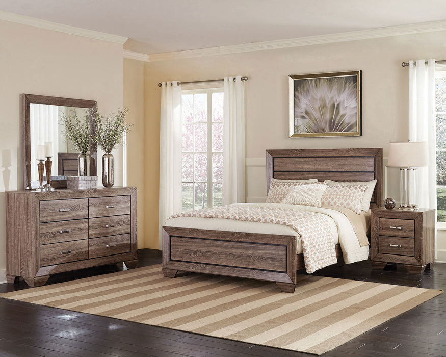 Kauffman 4-piece California King Bedroom Set Washed Taupe