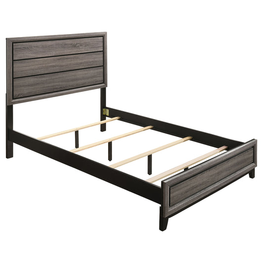 Watson Wood Eastern King Panel Bed Grey Oak