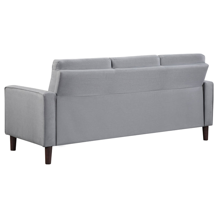 Bowen 3-piece Upholstered Track Arm Tufted Sofa Set Grey