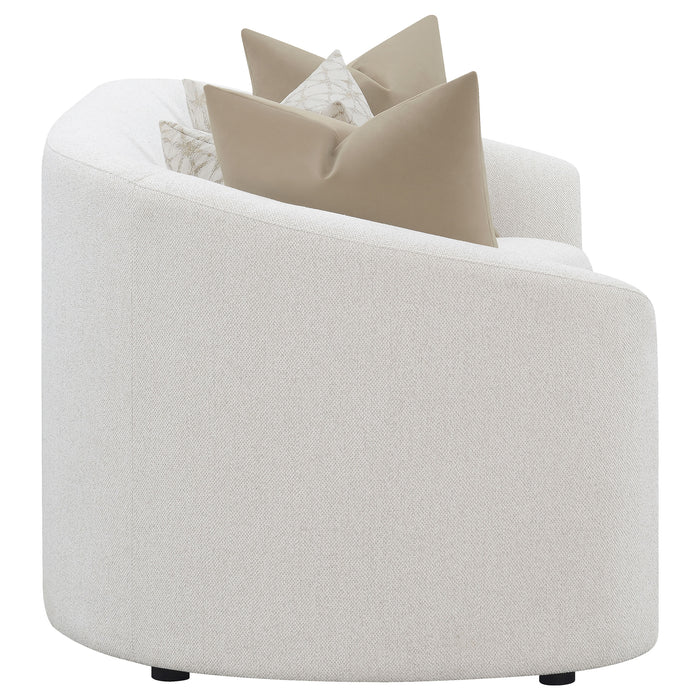 Rainn 2-piece Boucle Upholstered Sloped Arm Sofa Set Latte