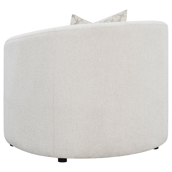 Rainn 3-piece Boucle Upholstered Sloped Arm Sofa Set Latte