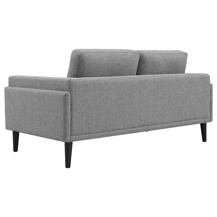 Rilynn 3-piece Upholstered Track Arm Sofa Set Grey
