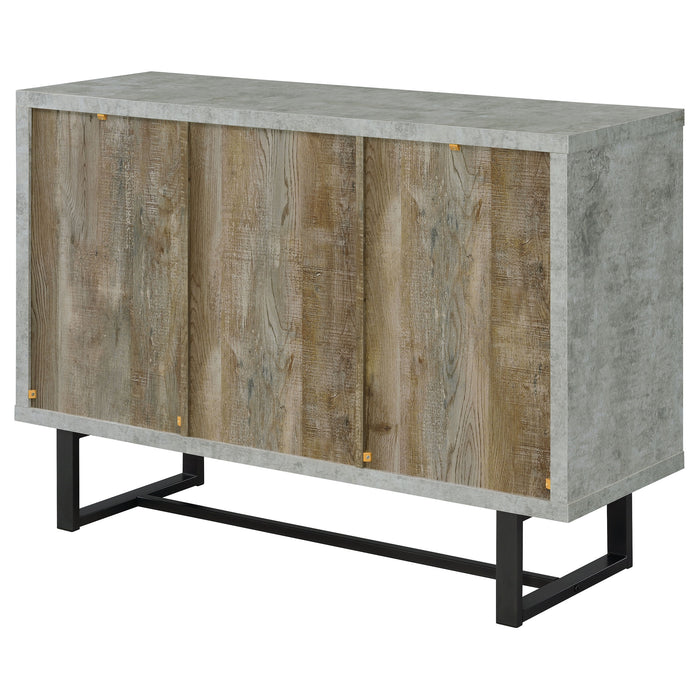 Abelardo 3-drawer Engineered Wood Cabinet Weathered Oak