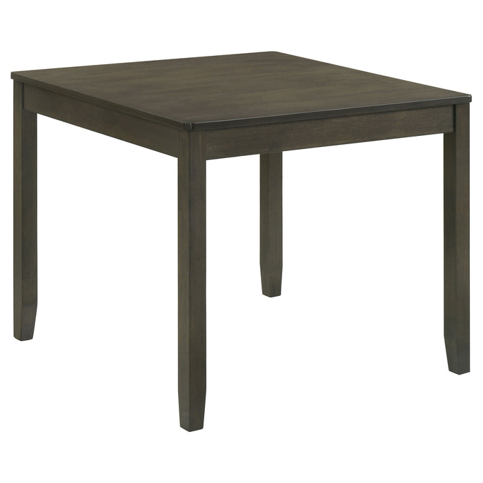 Parkwood 5-piece Square Dining Table Set Charcoal