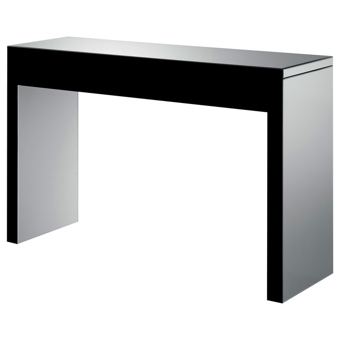 Gillian Mirrored Acrylic Entryway Console Table Silver