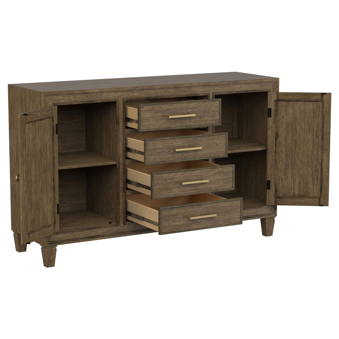 Matisse 4-drawer Sideboard Buffet Cabinet Light Brown