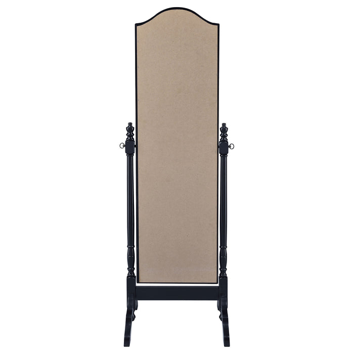 Cabot Wood Adjustable Full Length Cheval Mirror Black