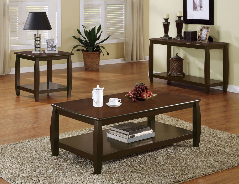 Dixon 1-shelf Rectangular Wood Coffee Table Espresso