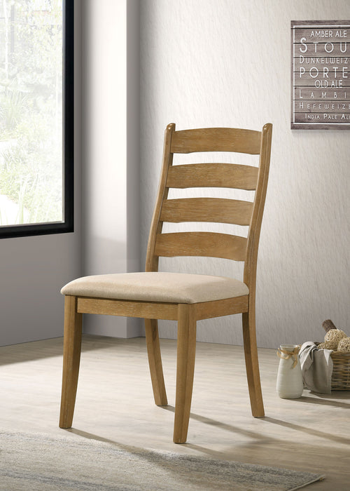Danvers Wood Dining Side Chair Brown Oak (Set of 2)
