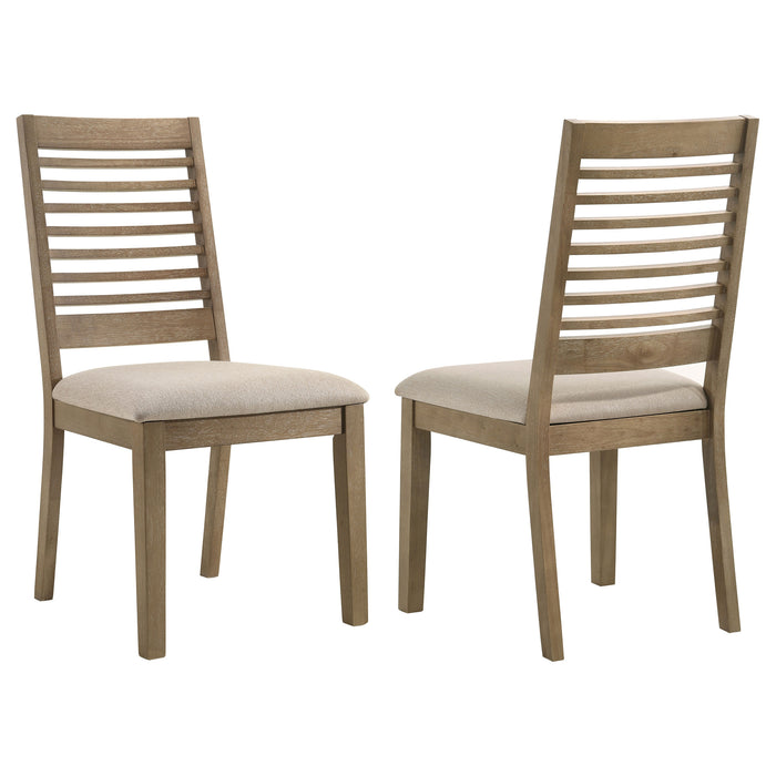 Scottsdale Wood Dining Side Chair Washed Brown (Set of 2)