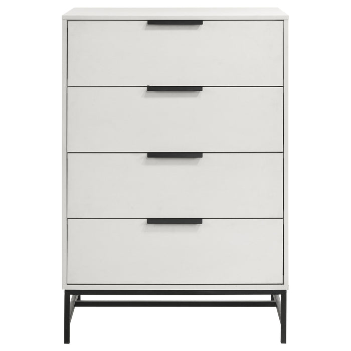 Sonora 4-drawer Bedroom Chest White