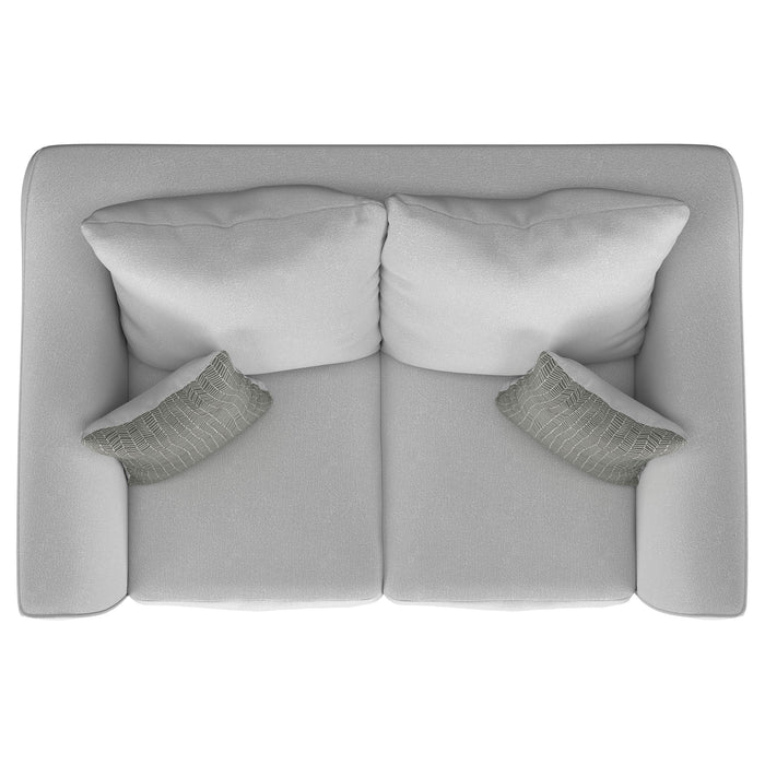 Salizar 2-piece Upholstered Flared Arm Sofa Set Sand