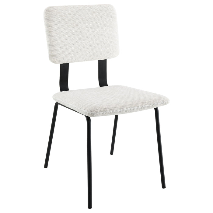Calla Fabric Upholstered Dining Side Chair White (Set of 2)