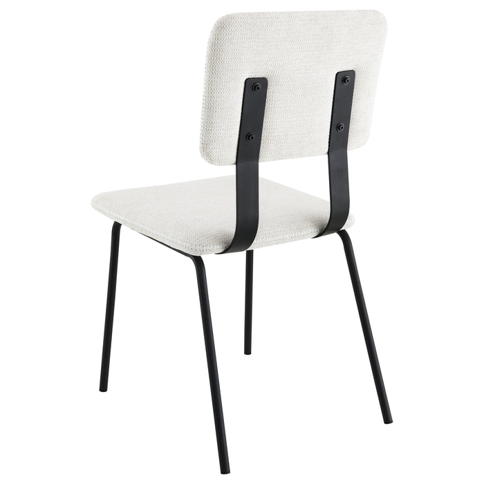 Calla Fabric Upholstered Dining Side Chair White (Set of 2)