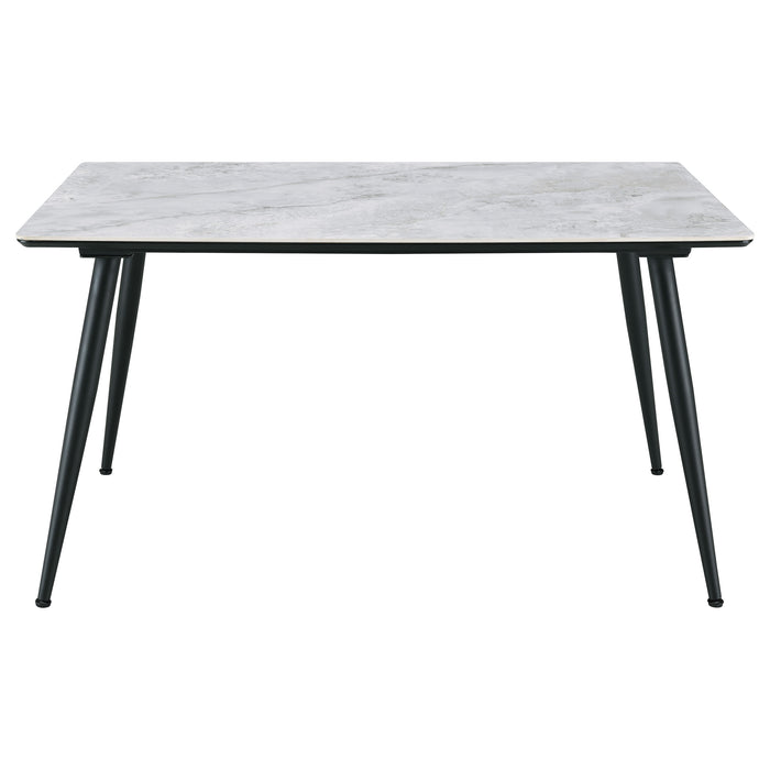 Dennison Rectangular 55-inch Ceramic Top Dining Table Grey