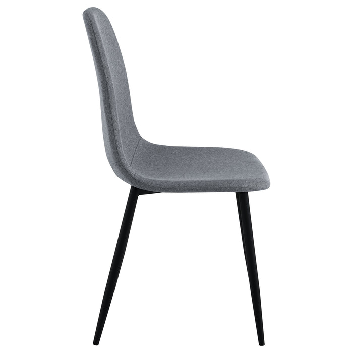 Dennison Upholstered Dining Side Chair Grey (Set of 4)