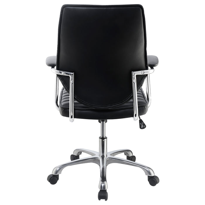 Chase High Back Office Chair Black and Chrome