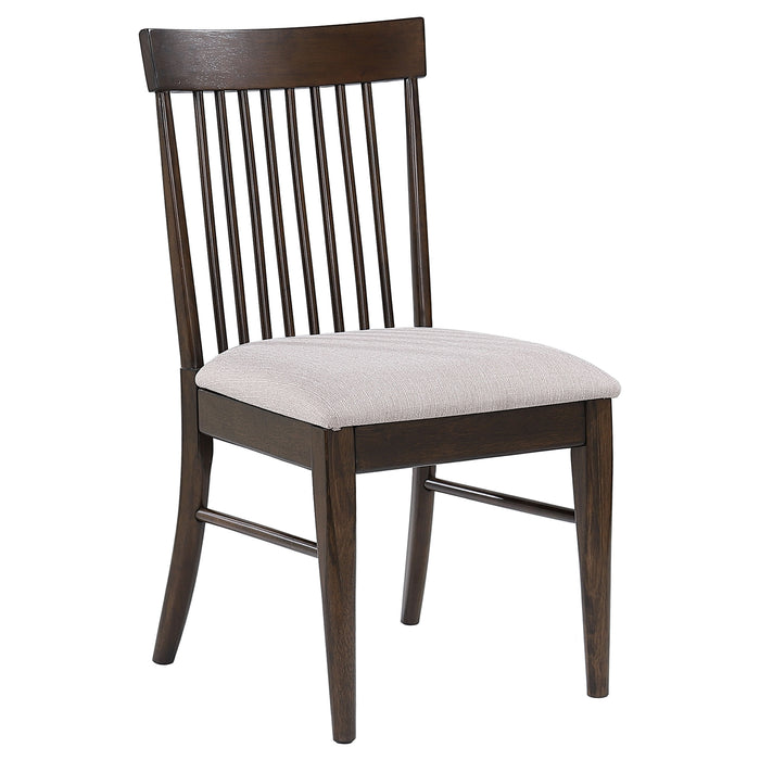 Everton Wood Dining Side Chair Dark Walnut (Set of 2)