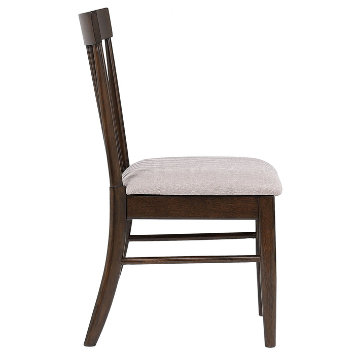 Everton Wood Dining Side Chair Dark Walnut (Set of 2)