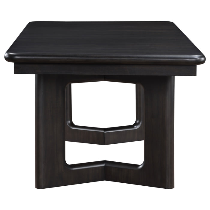 Hathaway 84-inch Extension Leaf Dining Table Acacia Brown