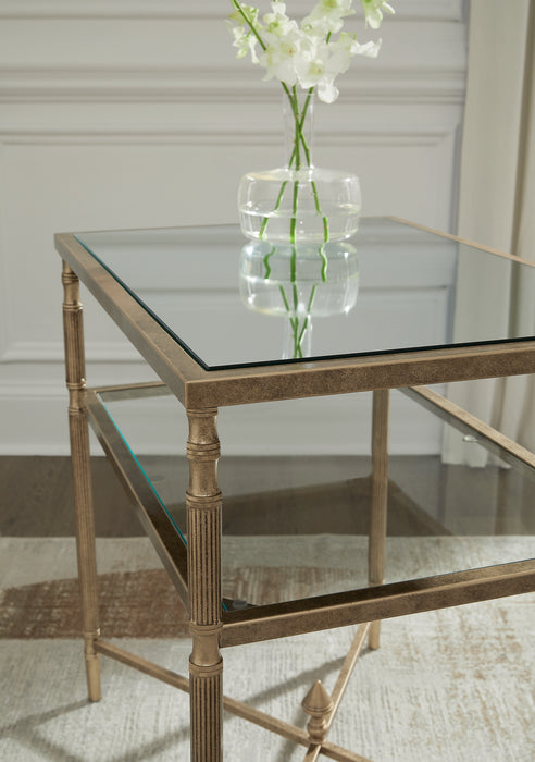 Cloverty Coffee Table with 2 End Tables