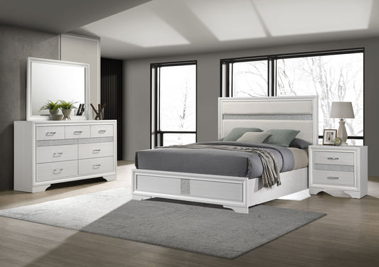 Miranda 4-piece California King Bedroom Set White