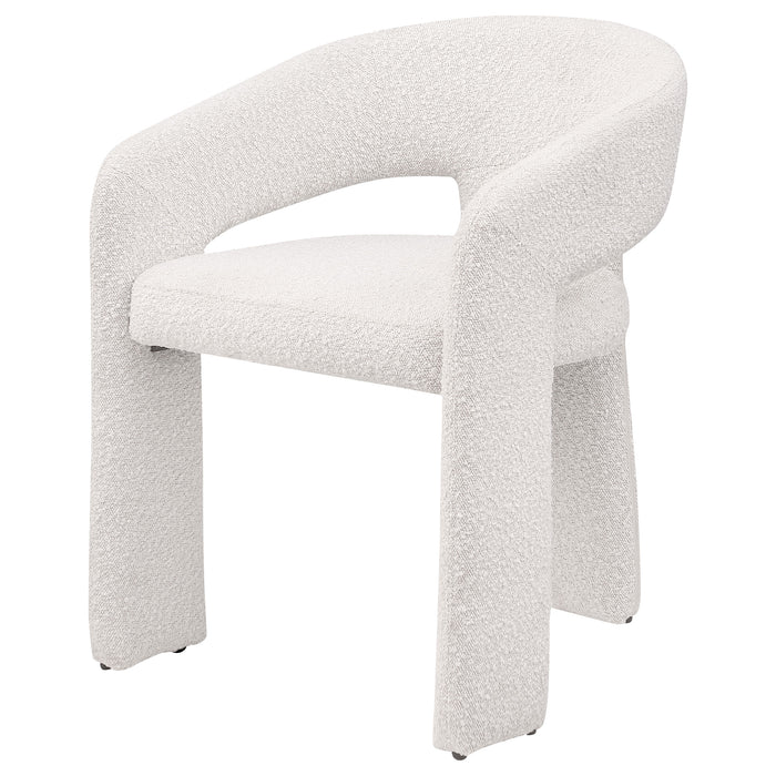 Eudora Boucle Upholstered Dining Side Chair Cream