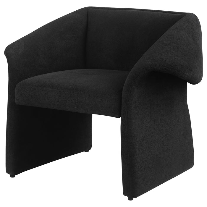 Ramsey Upholstered Sloped Arm Accent Chair Black