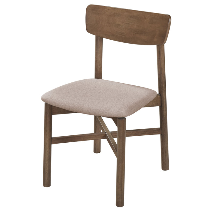 Parkridge Dining Side Chair Natural Walnut (Set of 2)