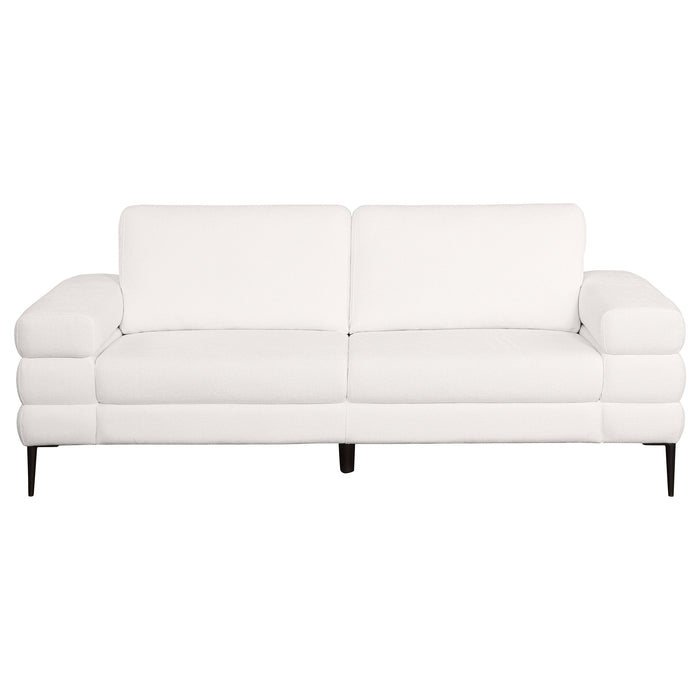 Jessel 2-piece Chenille Upholstered Sofa Set Ivory