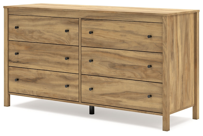 Bermacy Full Platform Panel Bed with Dresser and Chest