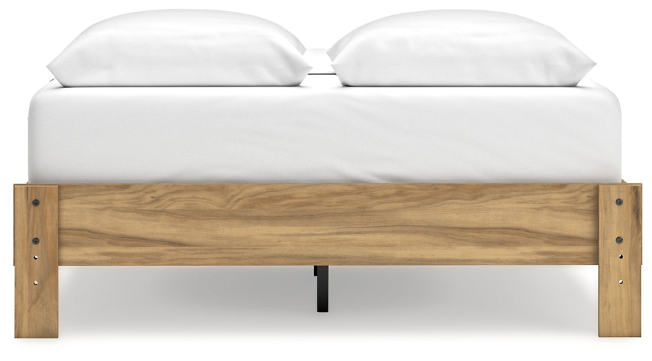 Bermacy Queen Platform Bed with Dresser and Nightstand