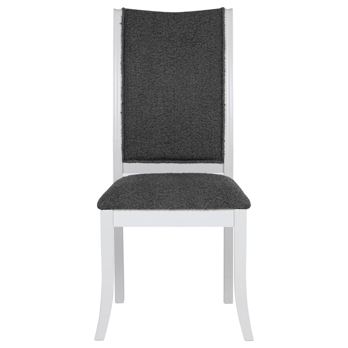 Judd Upholstered Dining Side Chair Pearl White (Set of 2)