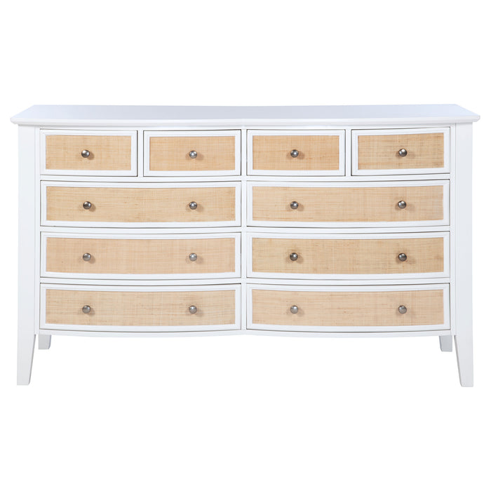 Bexhill 10-drawer Dresser Cabinet White