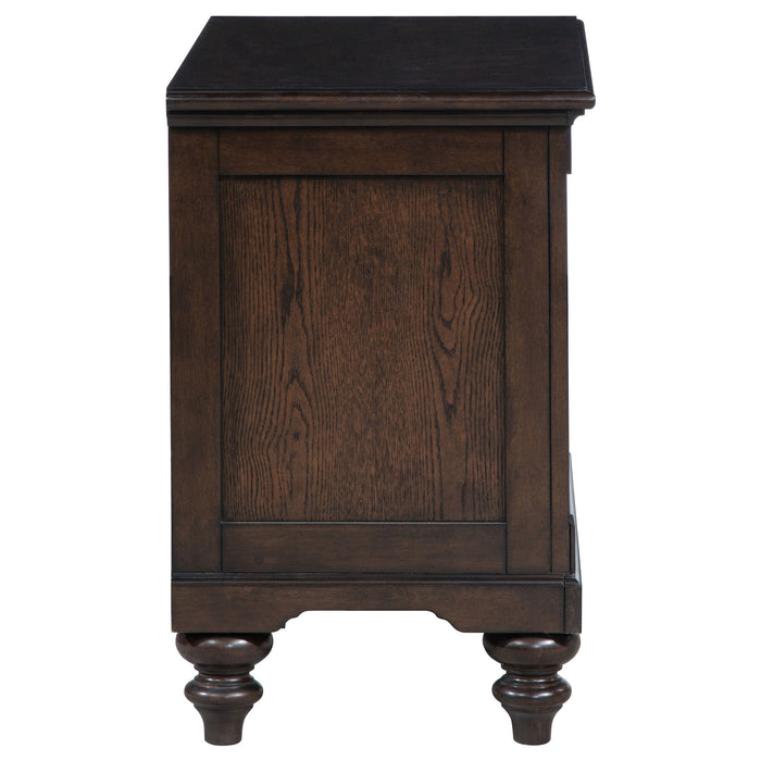 Andover 1-drawer Nightstand Bedside Table Dark Oak