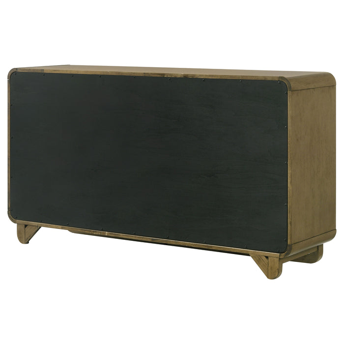 Amsbury 6-drawer Dresser Cabinet Nutmeg