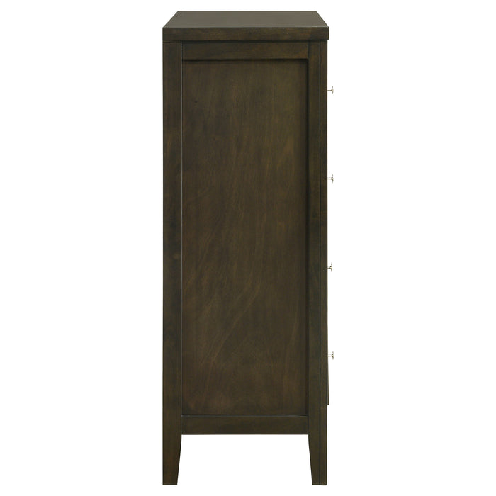 Wilkes 5-drawer Chest of Drawers Dark Cocoa