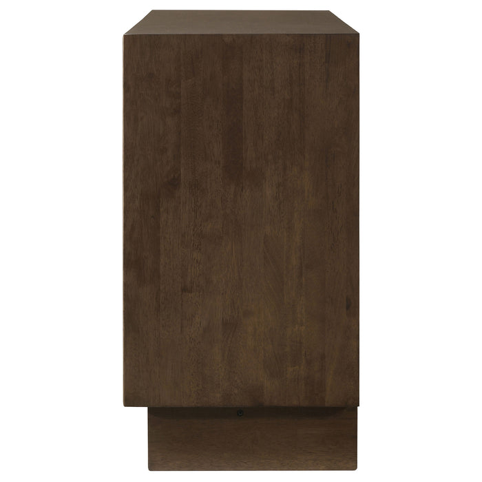 Glenwood 6-drawer Dresser Cabinet Warm Brown